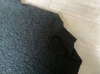 Pull col roulé vert foncé 