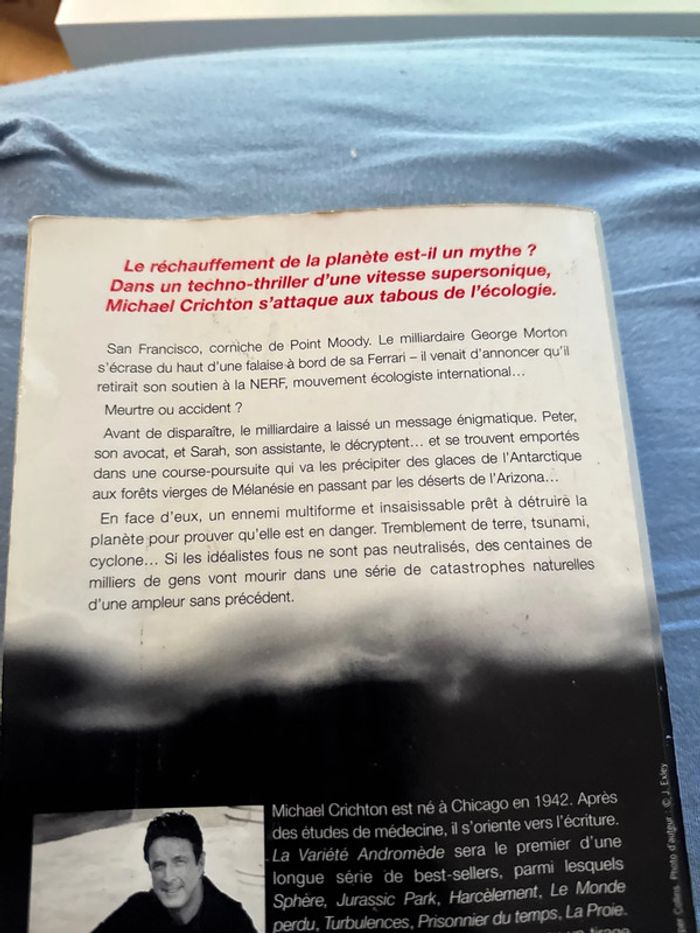 Livre état d’urgence - Michael crichton - photo numéro 5