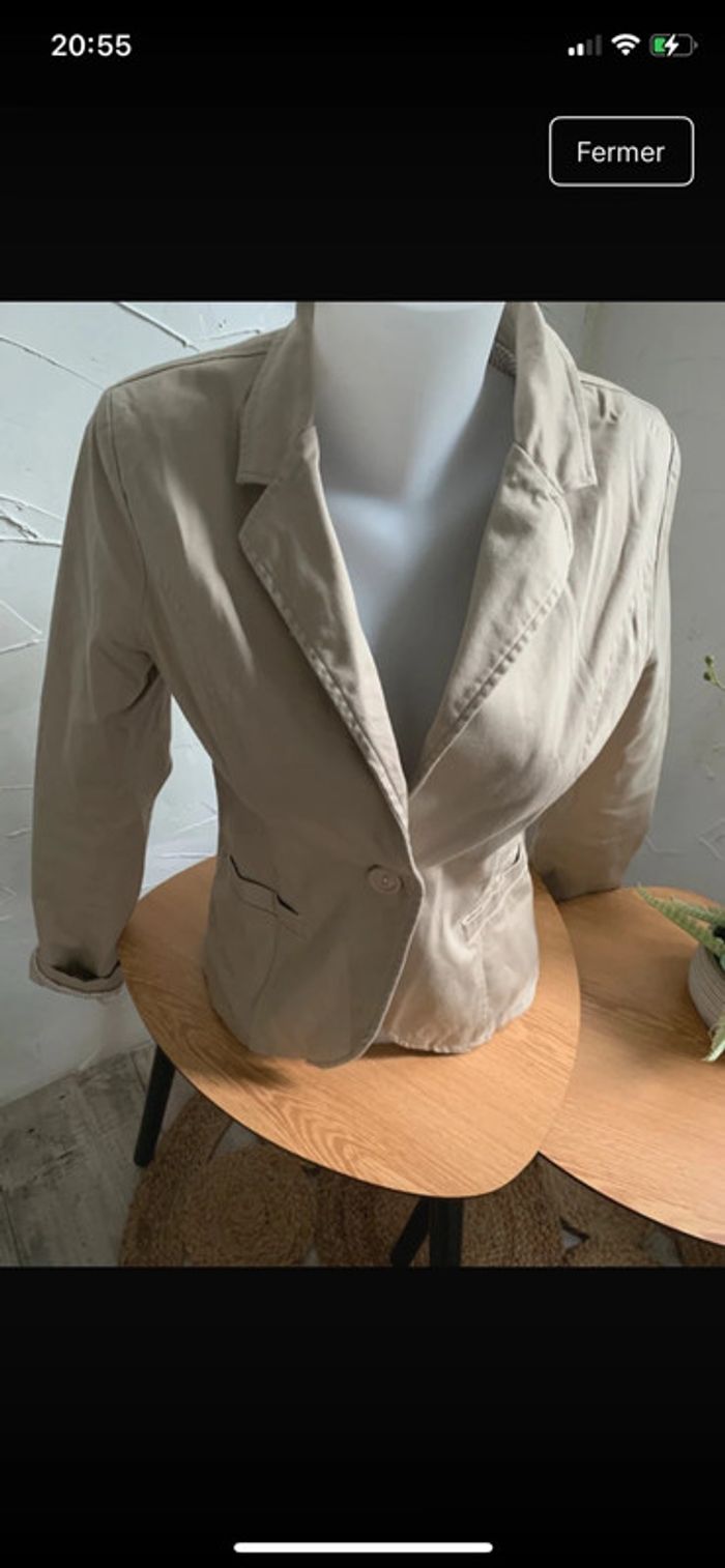 Blazer Mim taille 36 beige