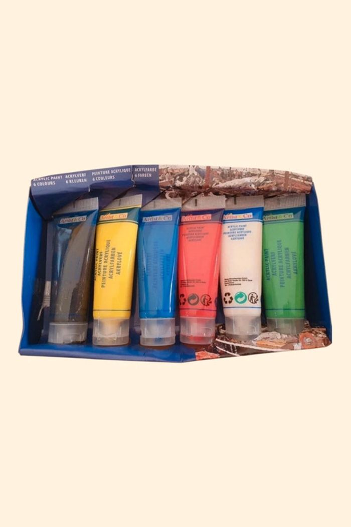 6 tubes de peintures acrylique "Artist & Co"