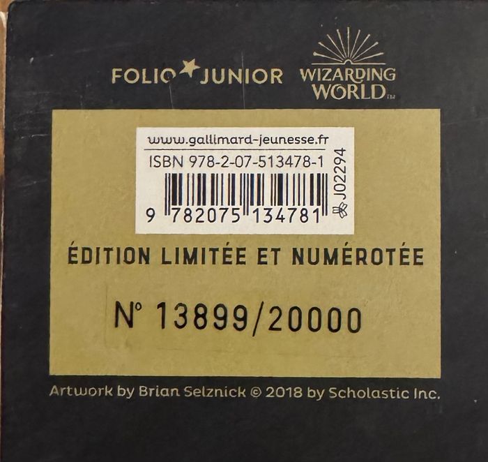 Coffret édition limitée Harry Potter