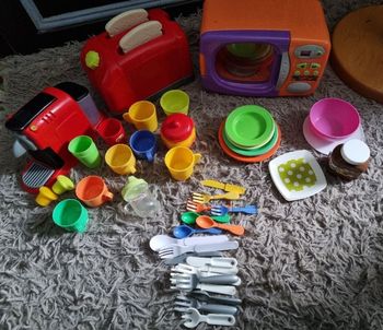 Ensemble de cuisine dînette environ 54 pièces