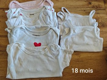 Lit body manches courtes bébé fille 