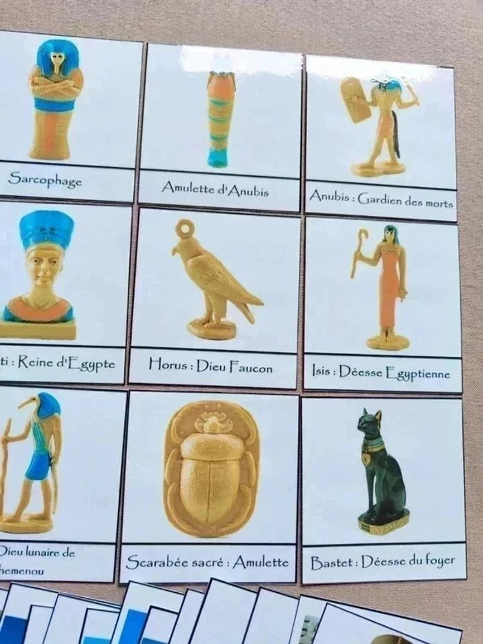 Kit cartes de nomenclature Egypte Antique Montessori - photo numéro 9