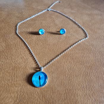 Parure collier et boucle d oreille