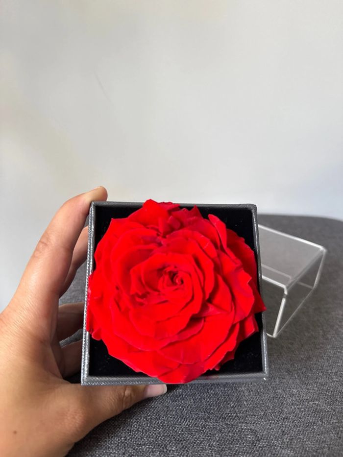 🌹💍 coffret véritable rose + collier cœur - très bon état - Allomn - photo numéro 12