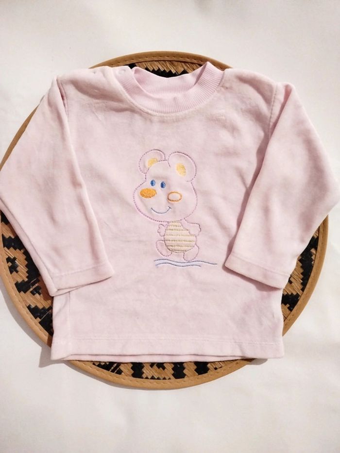 Pull velours 12 mois