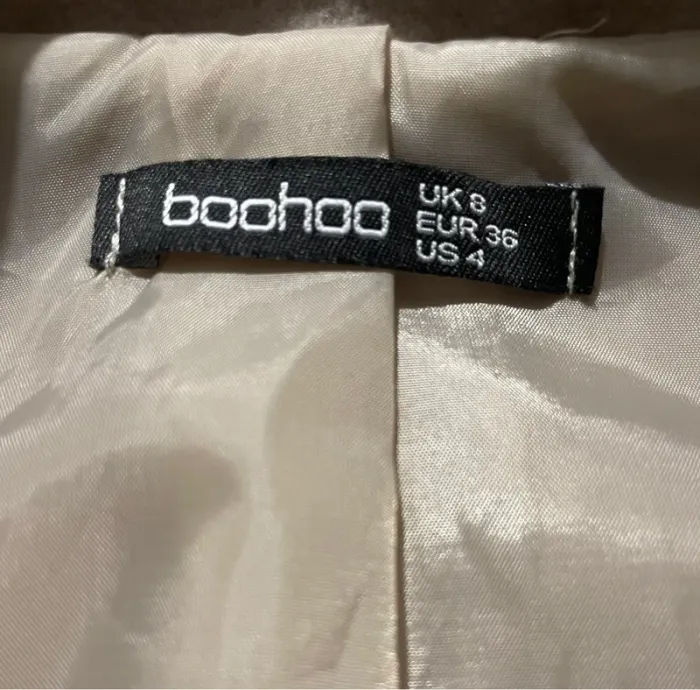 Manteau blazer crème – Boohoo – Taille S - photo numéro 2