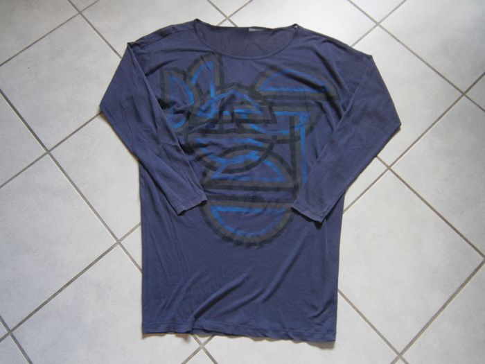 Tee-shirt long ML bleu DIESEL Taille S