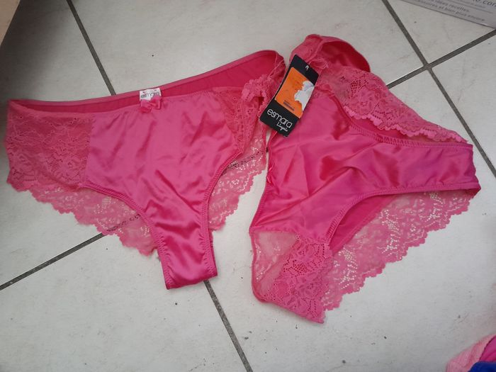 Lot de 2 culottes shorty  rose neuves
