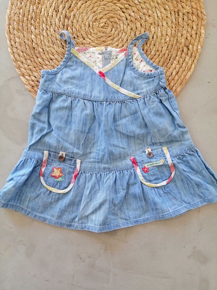 Robe Jean à bretelle Sergent Major 6 mois