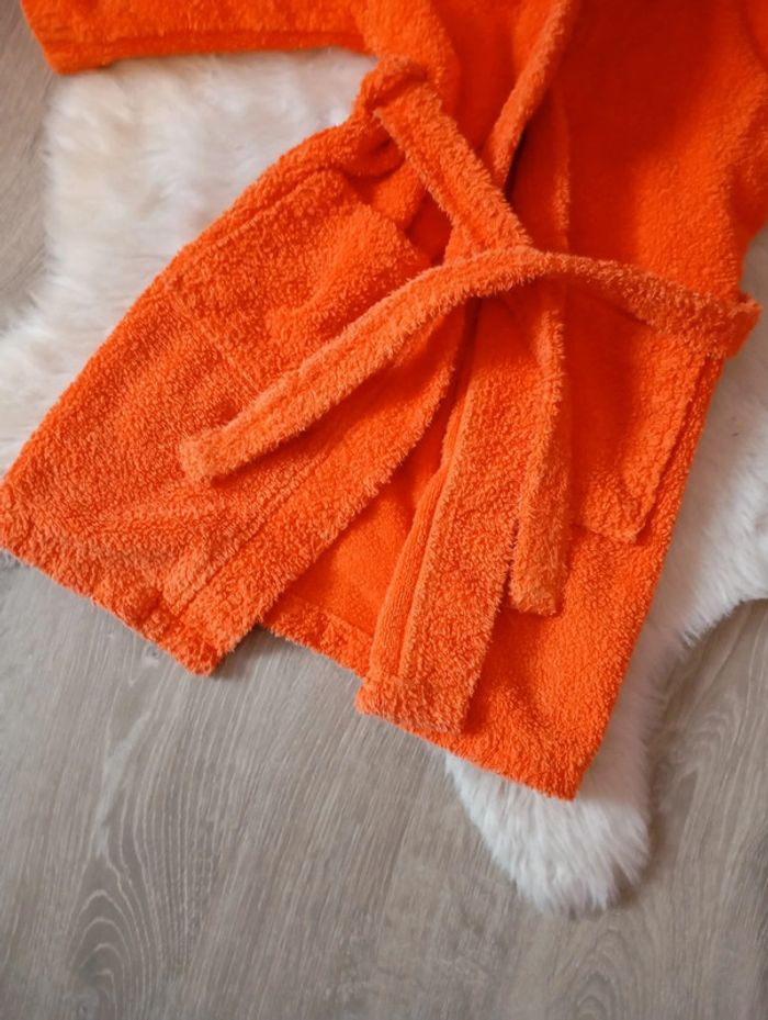 Peignoirs sortie de bain mixte 3/5 ans orange - photo numéro 2