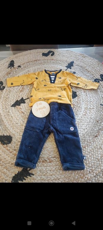 Ensemble garçon 9 mois