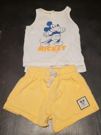 Ensemble short débardeur Mickey 6 mois