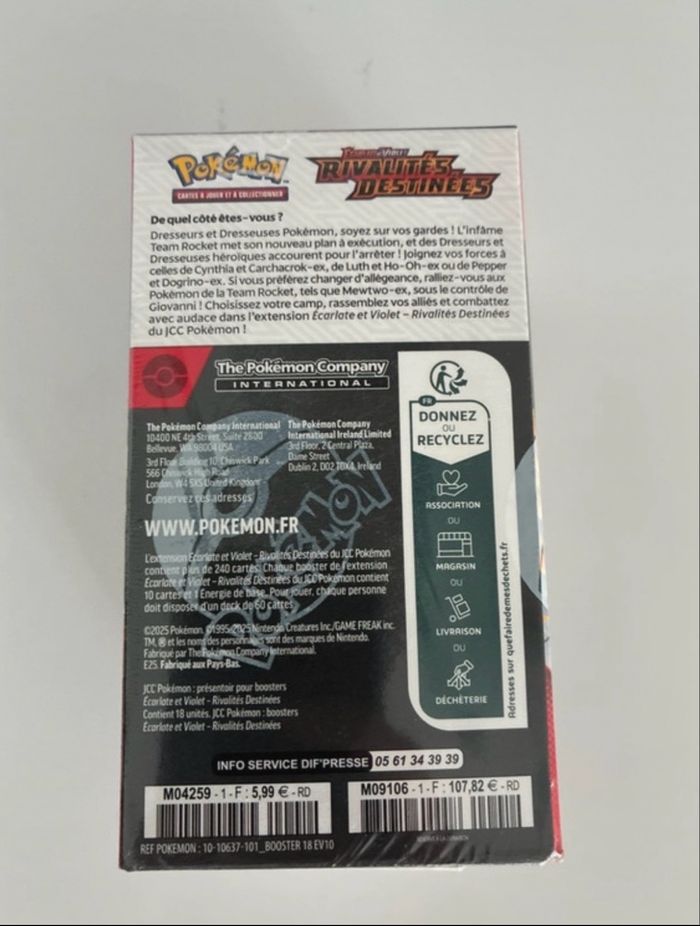 Demie display rivalités destinées Pokémon 18 boosters - photo numéro 3