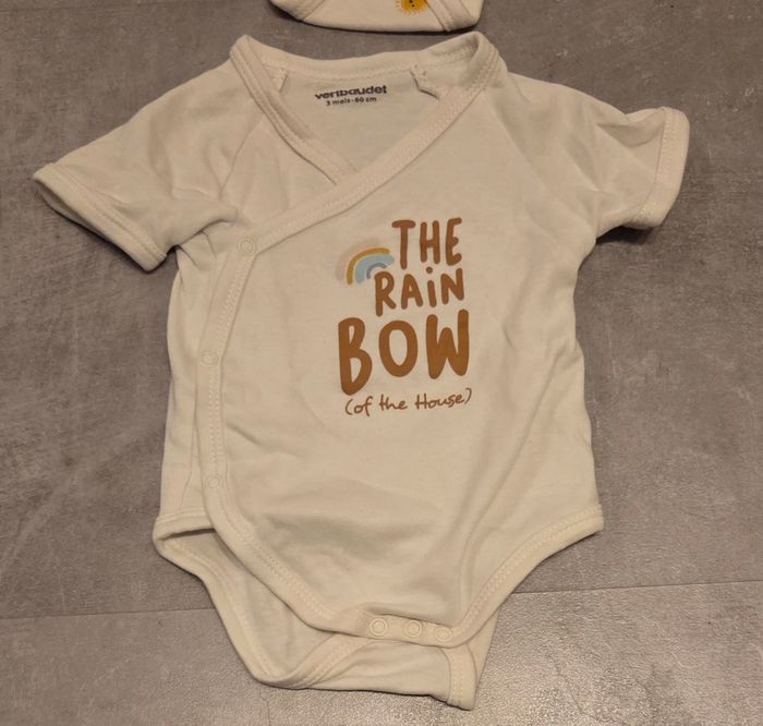 Lot de 4 bodies vertbaudet 3mois - photo numéro 3