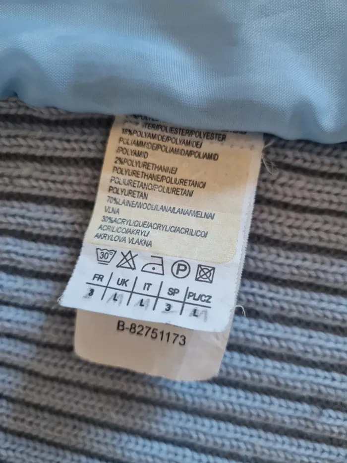 Veste bi-matieres sans manches - photo numéro 4
