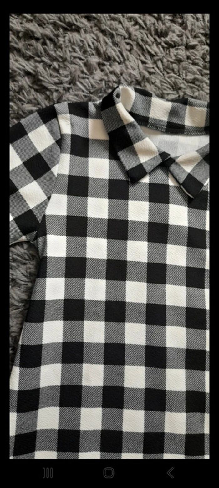 Robe chemise à carreaux - photo numéro 2