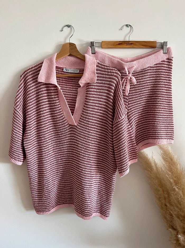 Ensemble en maille rose Zara - photo numéro 9