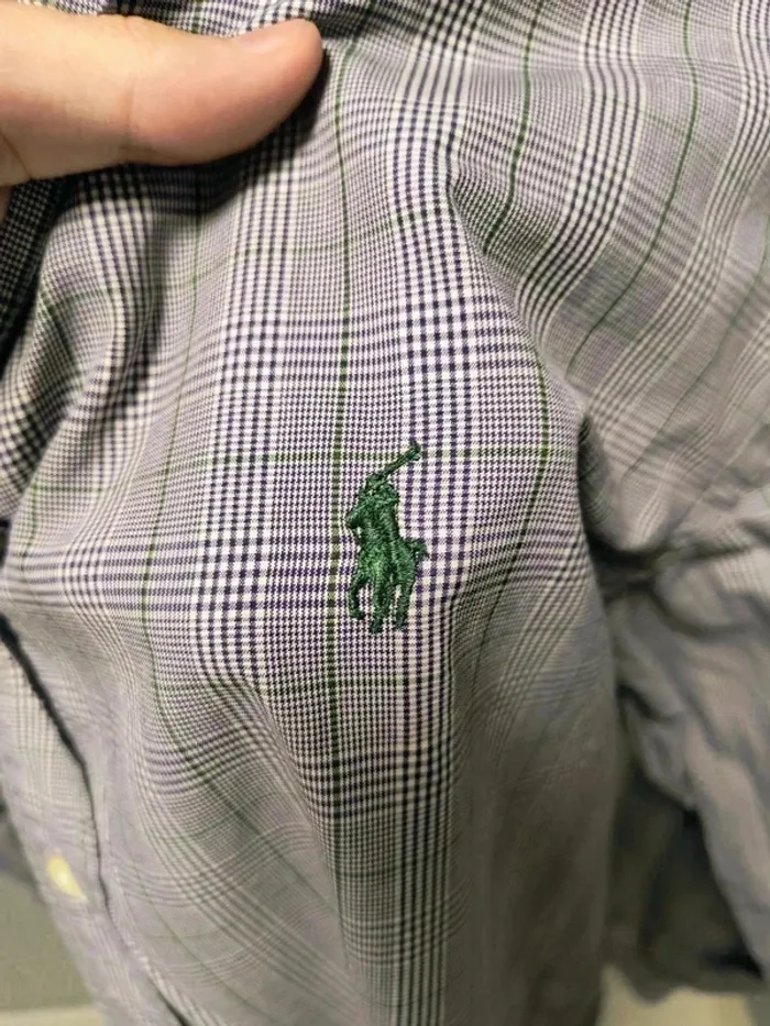 🌿 Chemise Ralph Lauren Classic Fit Vintage Carreaux (Taille XL / 17) - photo numéro 4