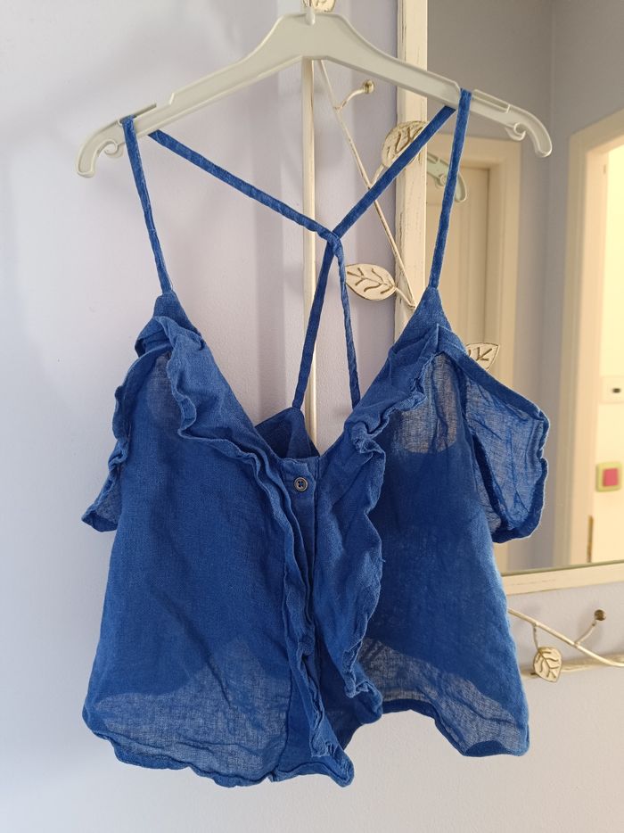 Crop top dos nu Mango