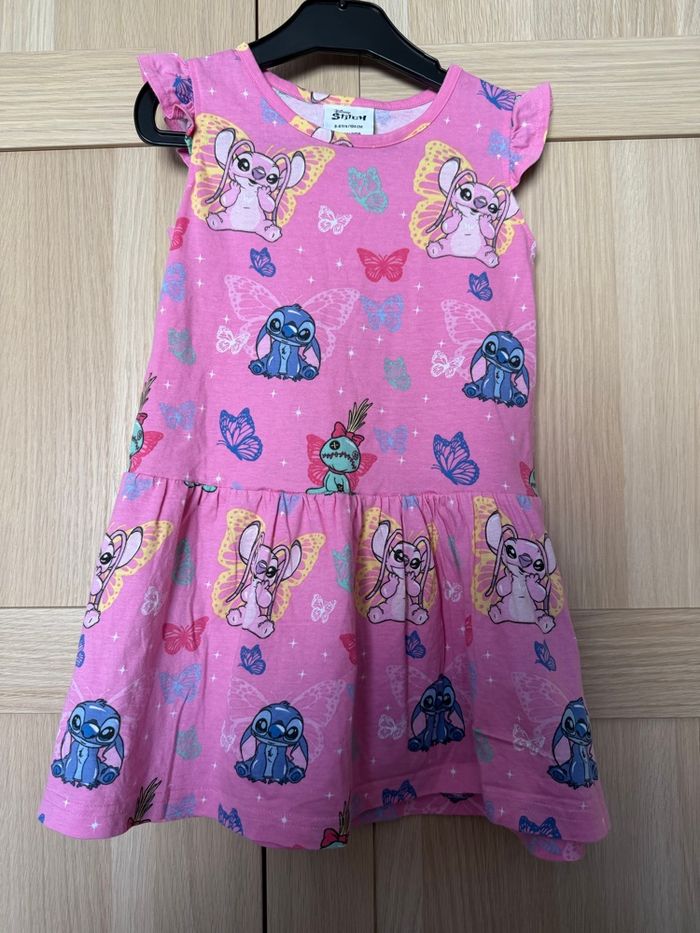 Robe été rose stitch/angel DISNEY t.3-4ans - photo numéro 1