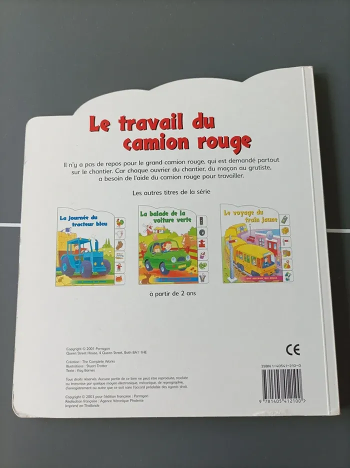 Livre enfant Le travail du camion rouge - photo numéro 2