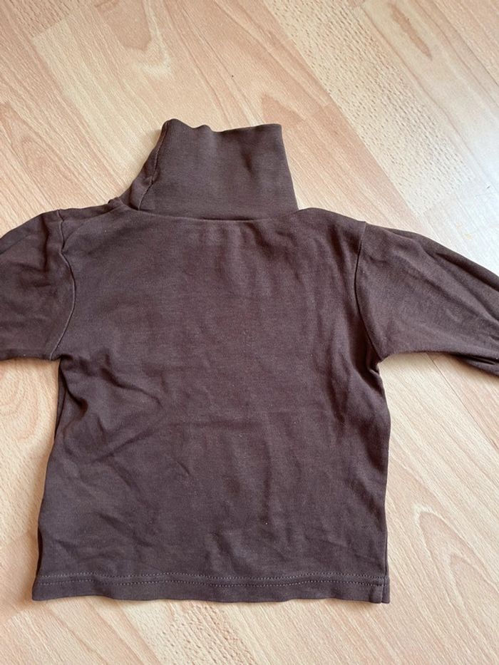Joli sous-pull marron à col roulé Orchestra T. 2 ans/92 cm garçon TBE - photo numéro 4