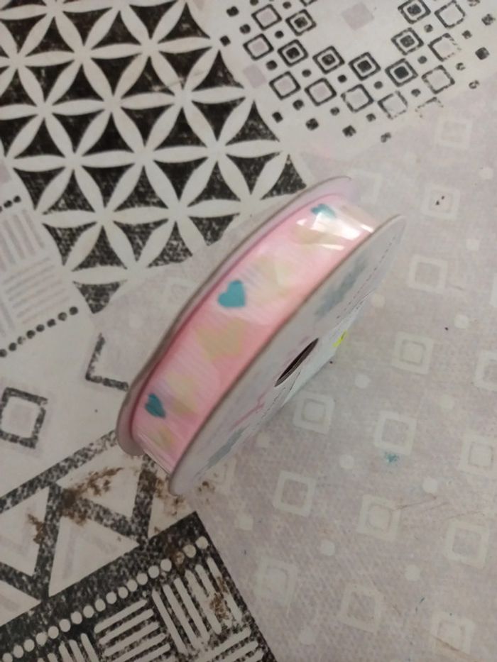 Ruban gros grain rose