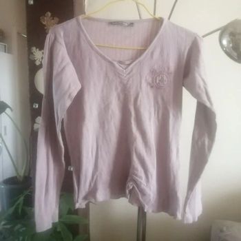 🌸Haut vieux rose  froncé Taille 12 ans Tendance 2022 "Tout Compte Fait" Neuf 🌸