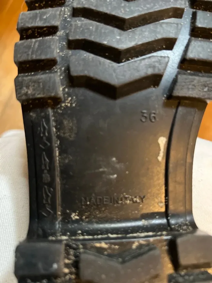 Bottes de pluie tartan et étoiles taille 36 - Burberry - photo numéro 4