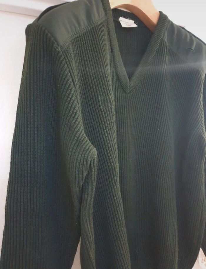 Pull épais laine style militaire officier Saint James Taille L - photo numéro 4