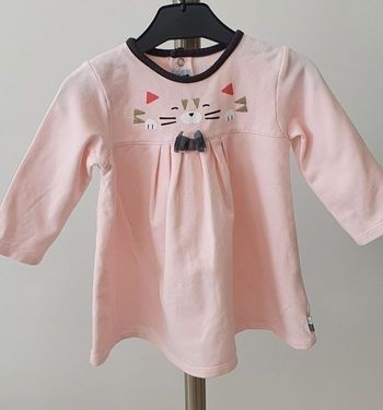 Robe  Lapin bleu hiver 12 mois