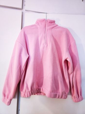 Pull polaire rose neuf 