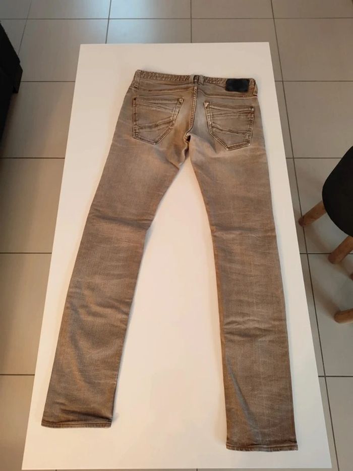 Jean beige grisé création française