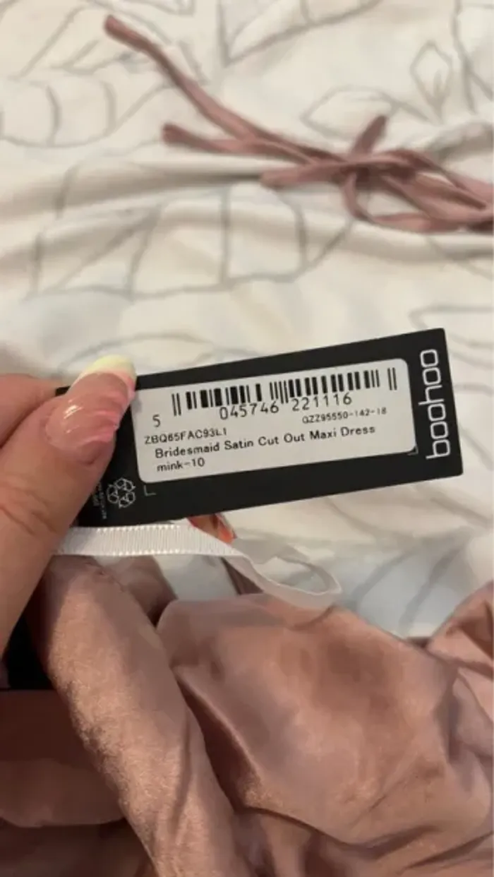 Robe demoiselle d’honneur - Cérémonie mariage - Rose or - Taille M - photo numéro 7