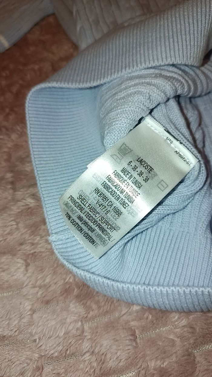 Pull torsadé lacoste manche courte - photo numéro 8