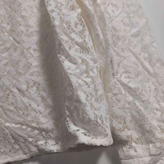 Chemisier à dentelle beige - photo numéro 3