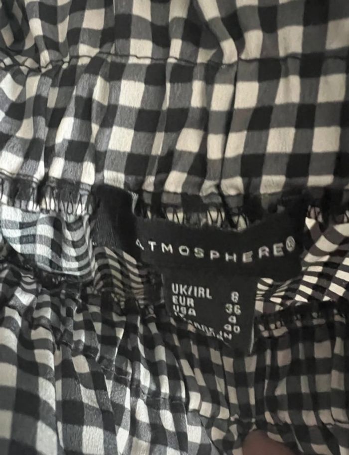 Robe Vichy noir et blanc  primark taille s - photo numéro 2