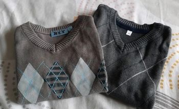 Lot de pulls sans manches gris 4A