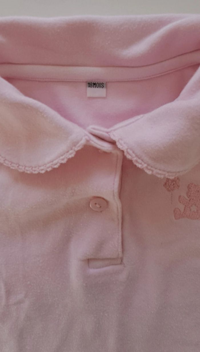 Lot de 2 polos manches courtes fille 18 mois - photo numéro 3