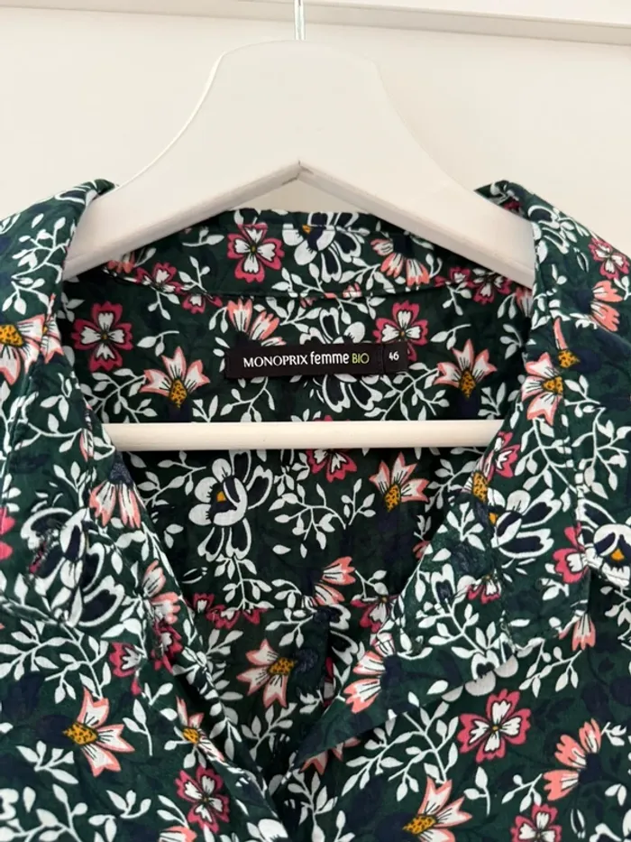 Superbe chemise en coton bio neuve Monoprix 🌸 46 - photo numéro 8