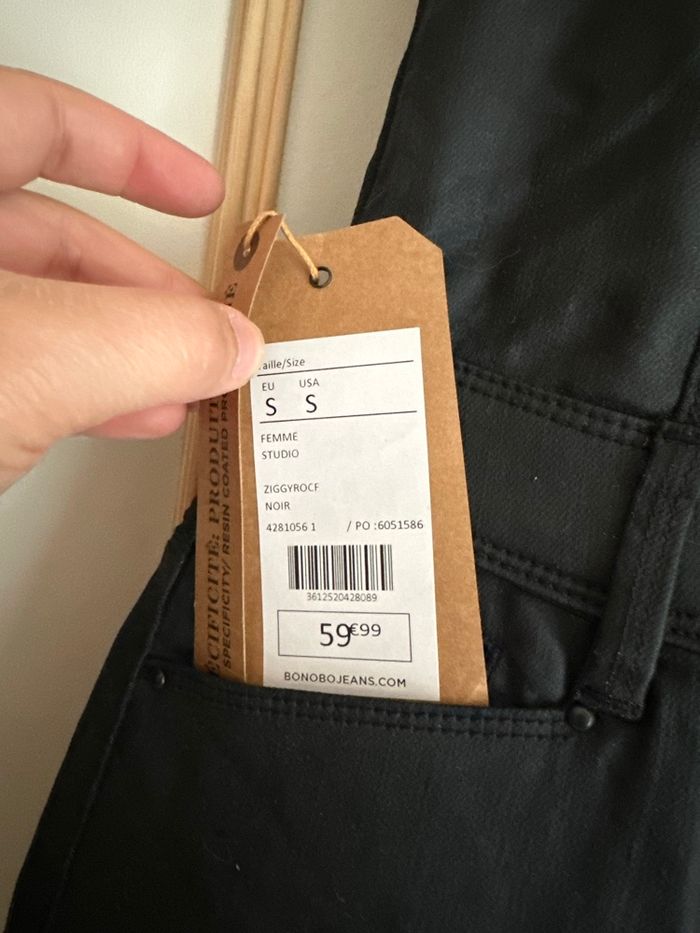 Robe en jean huilé - Taille S - photo numéro 4