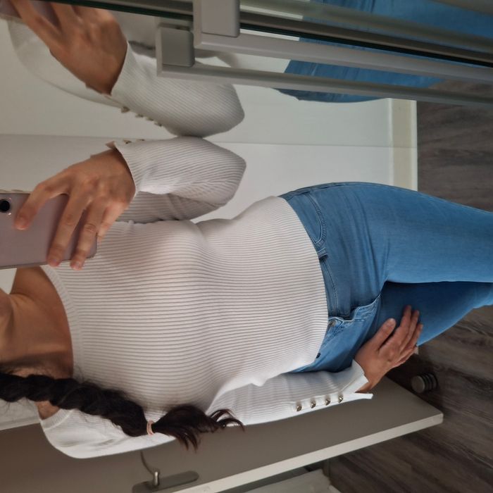 T-shirt - Pull blanche pour femme - Manches longues - Taille S - Nuna Lie - photo numéro 5