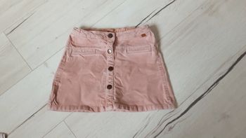 Vêtement fille jupe courte vieux rose Zara girls 6 ans