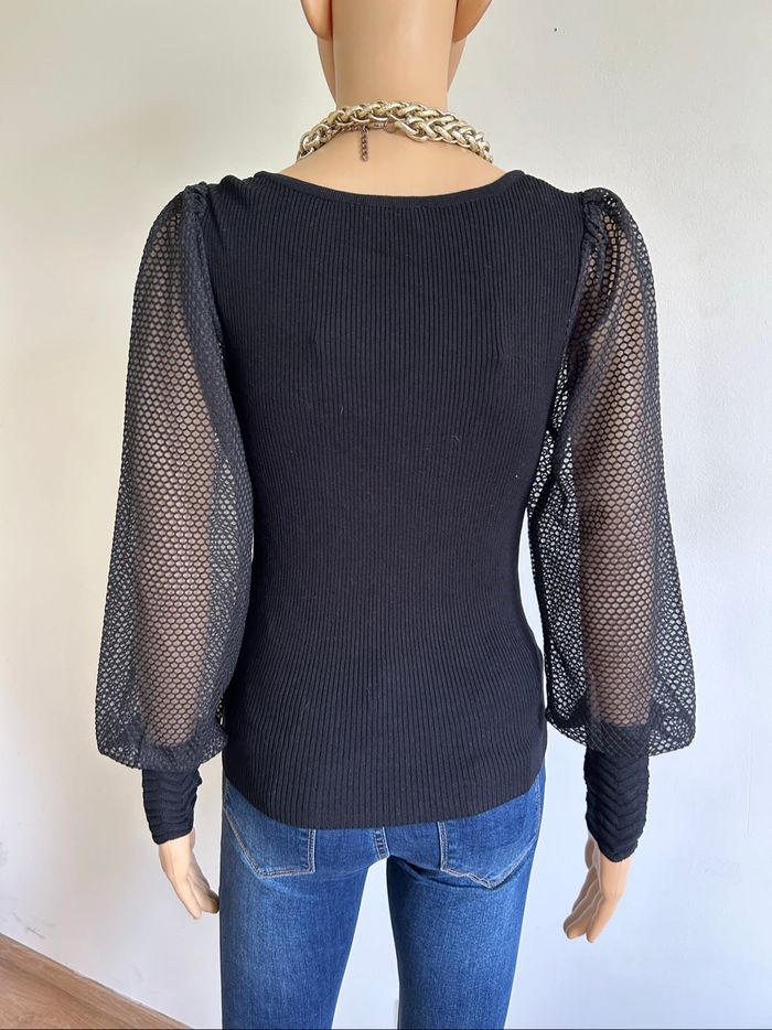 Pull noir neuf à manches longues Morgan taille XS (valeur 45€) - photo numéro 5
