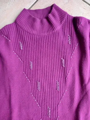 Pull rose-violet t.44-46