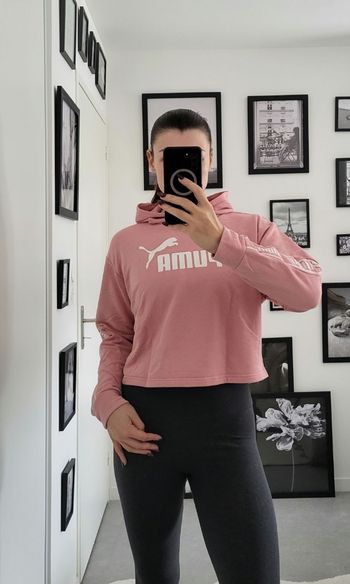 Sweat à capuche PUMA rose