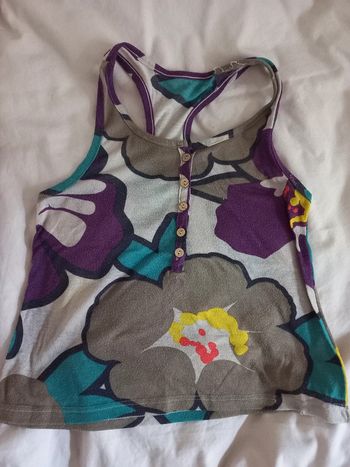 Débardeur fille 4/5 ans fleuri