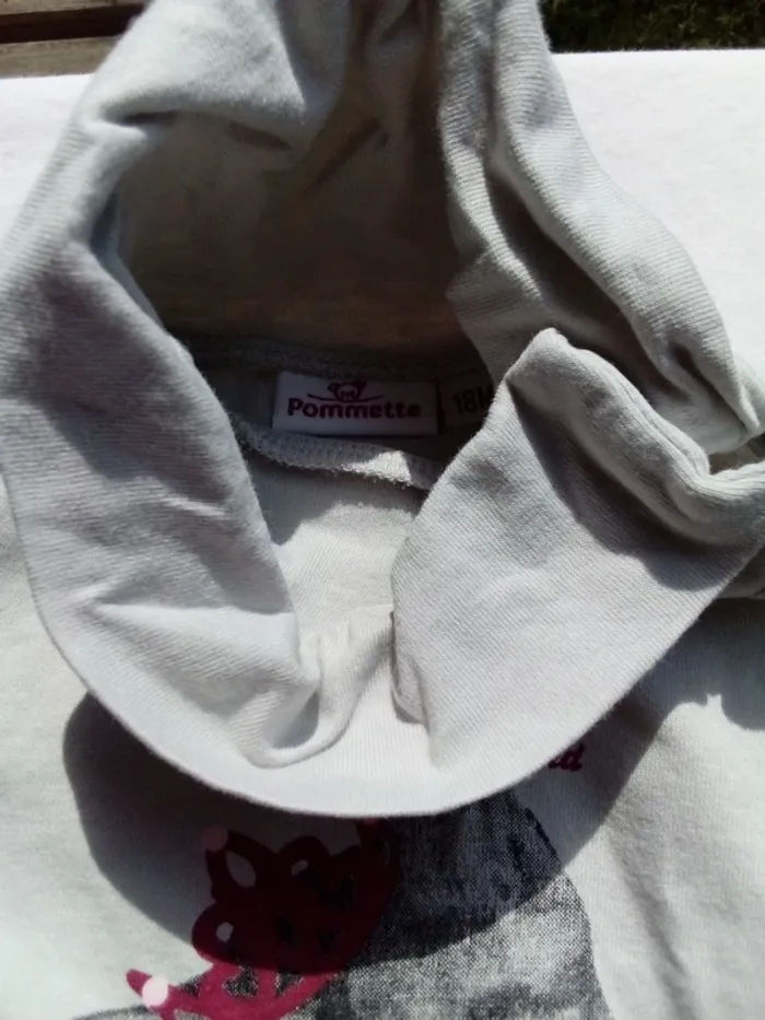 T shirt manches longues pomette 18 mois - photo numéro 3